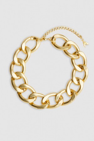 Patrizia Pepe Brass And Aluminum Necklace Goud | CVS281793