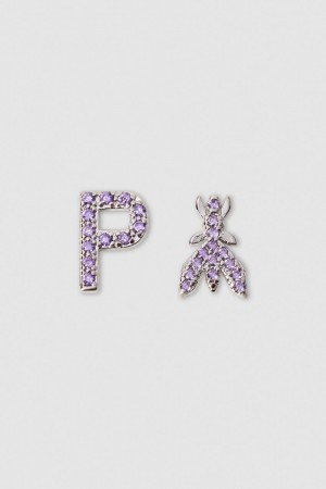 Patrizia Pepe Earrings With Rhinestones Roze | JPX842701