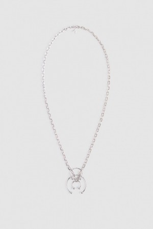 Patrizia Pepe Long Necklace With Piercing Zilver | HQM921708