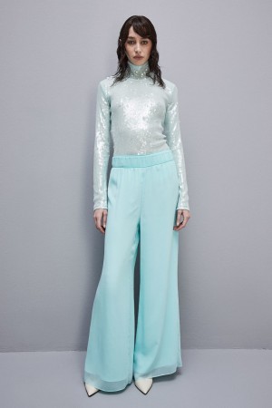 Patrizia Pepe Sequined Body Shirt Groen | DHJ924137