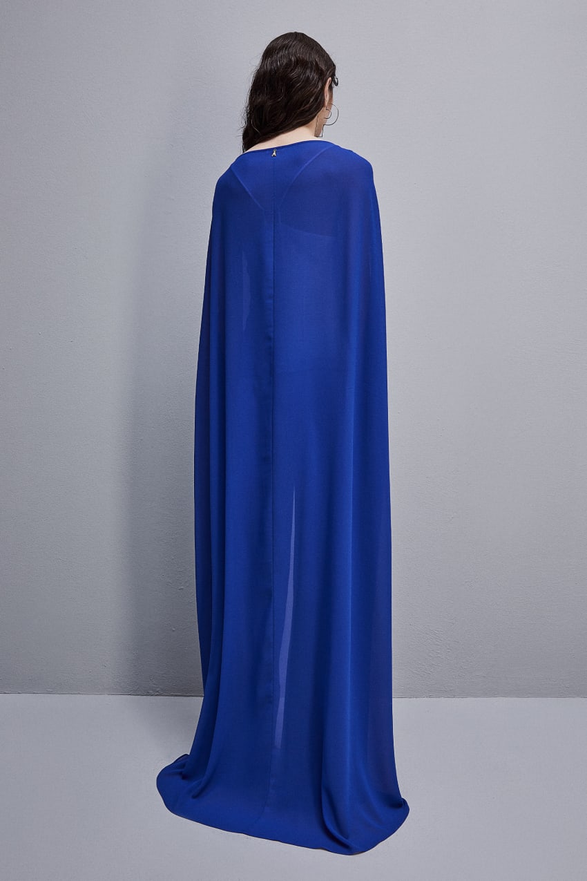 Patrizia Pepe Cape In Poly Georgette With Neckline On The Back Lichtblauw | UFC194253