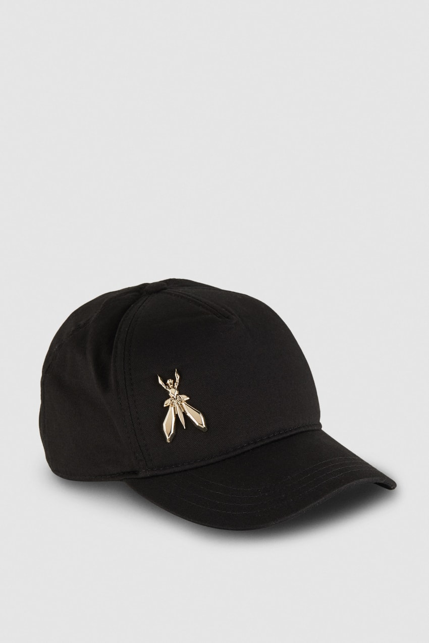 Patrizia Pepe Cotton Fly Baseball Cap Zwart | SDG780691