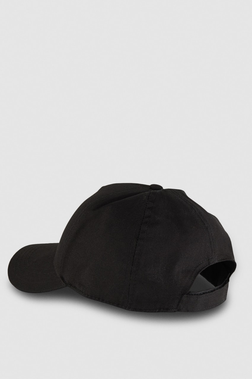 Patrizia Pepe Cotton Fly Baseball Cap Zwart | SDG780691