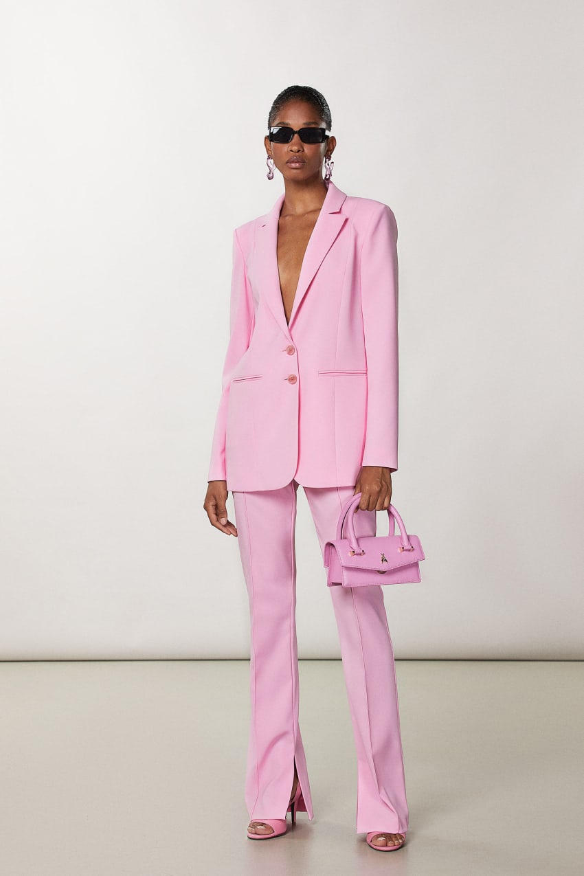 Patrizia Pepe Crepe Blazer Jacket Roze | CFJ601523