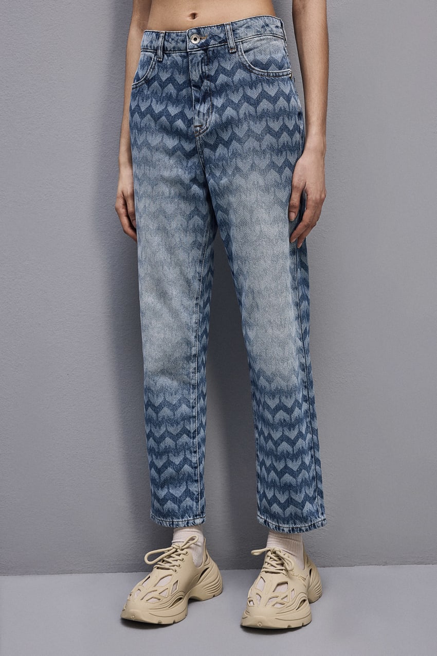 Patrizia Pepe Denim Cigarette Pants Blauw | MJW495371