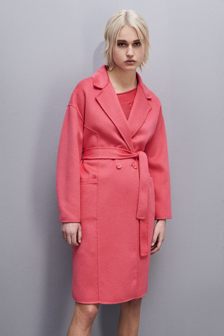 Patrizia Pepe Double Cloth Coat Roze | GEM751490