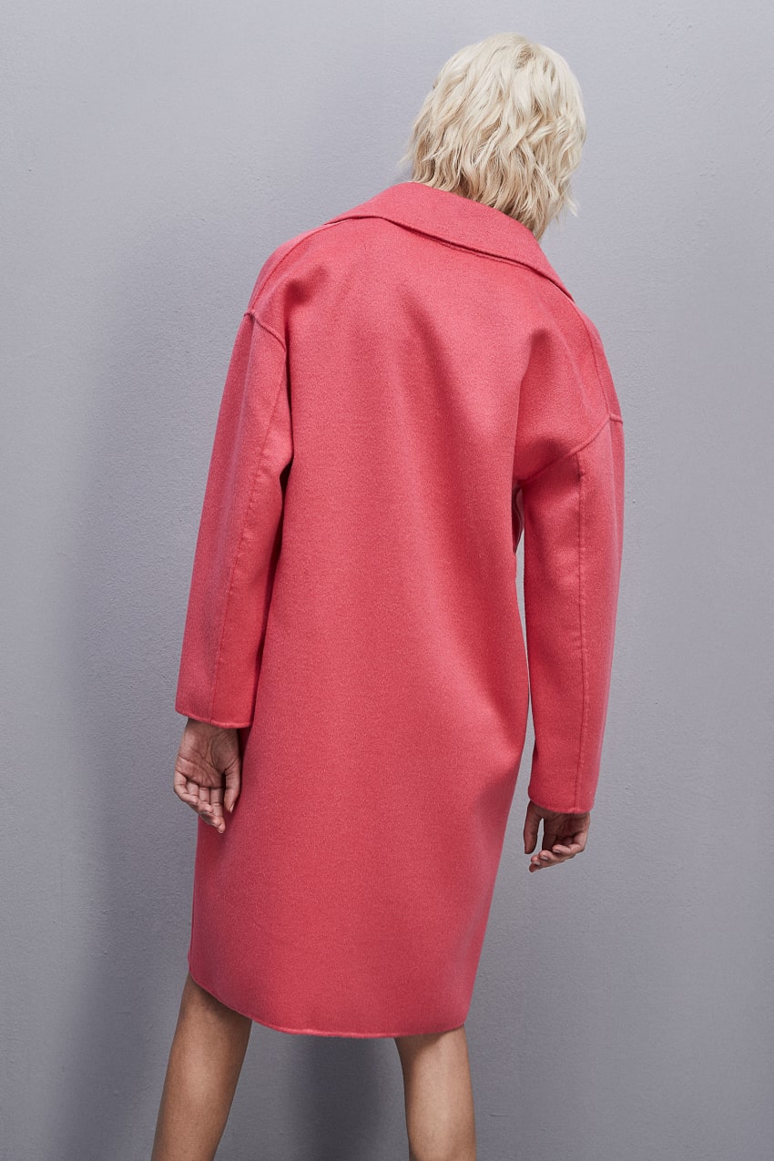 Patrizia Pepe Double Cloth Coat Roze | GEM751490