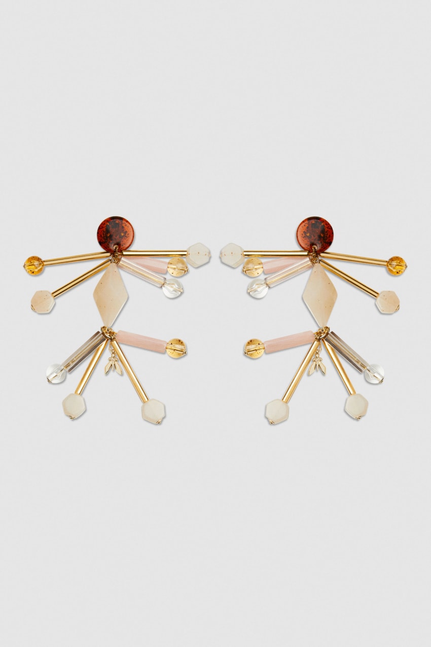 Patrizia Pepe Earrings With Techno Pop Fly Appliqué Gekleurd | YSJ189356