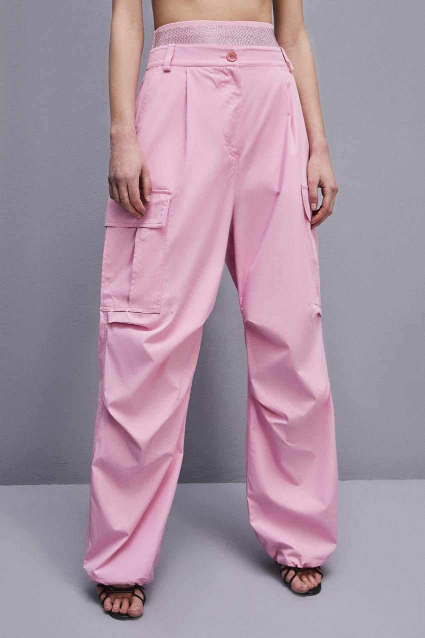 Patrizia Pepe Essential Cargo Pants Roze | HZL632975