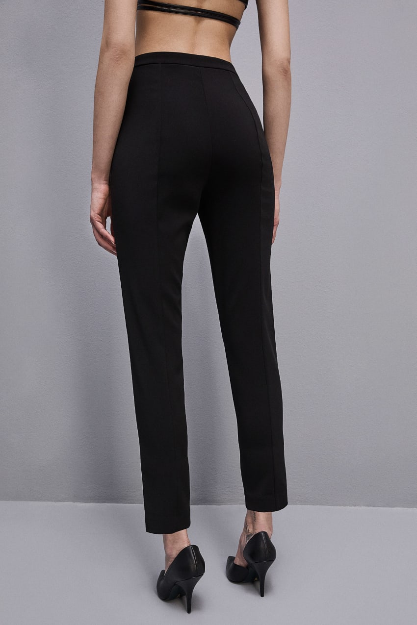 Patrizia Pepe Essential Cigarette Pants Zwart | NXB871659