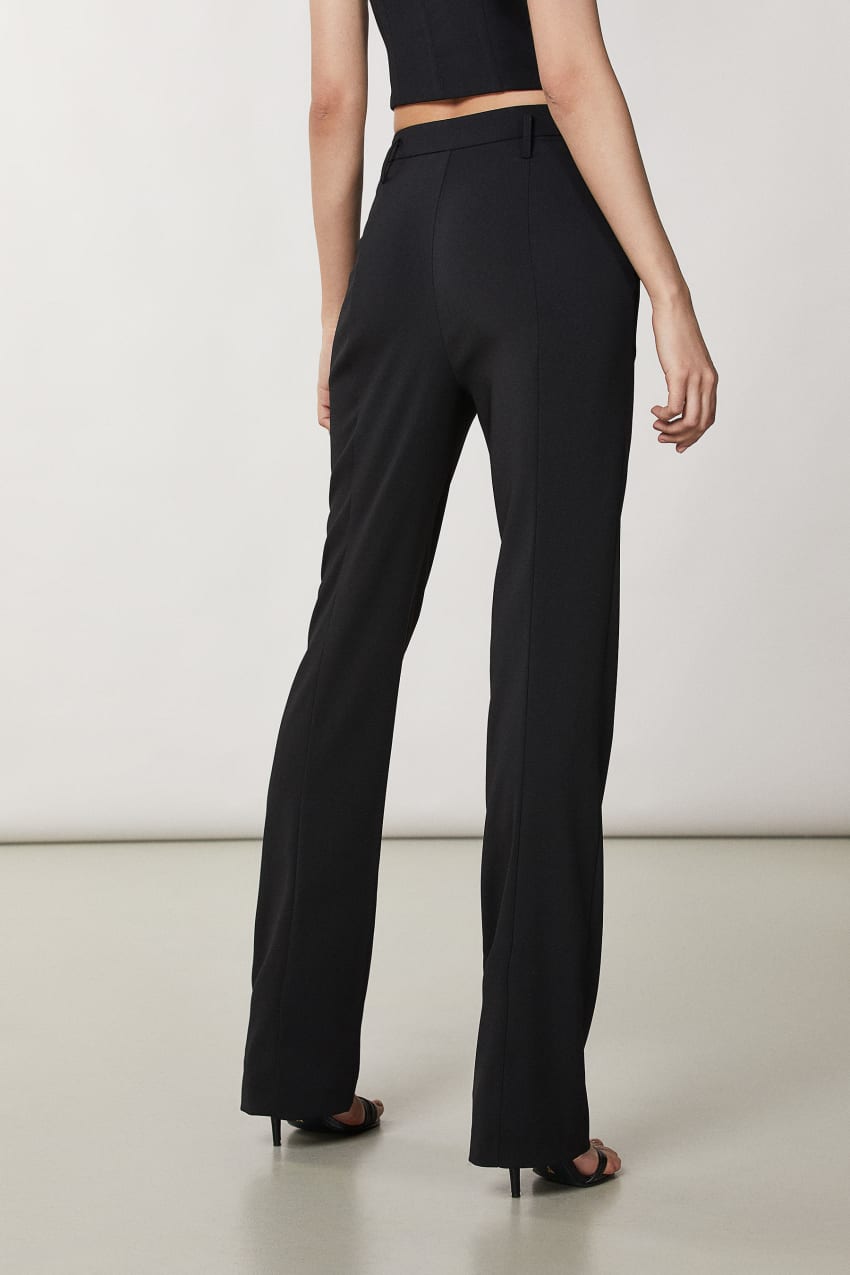 Patrizia Pepe Essential Crepe Pants Zwart | JUH306791