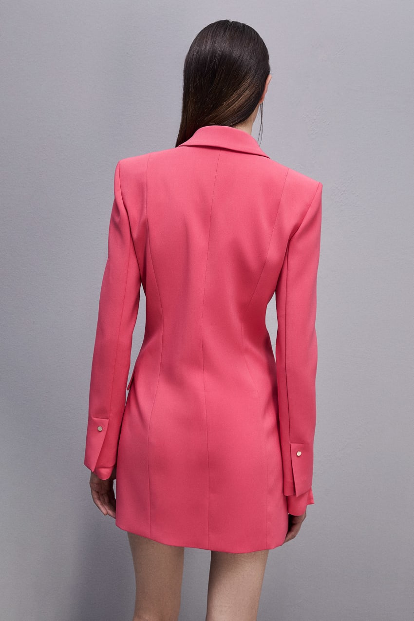 Patrizia Pepe Essential Double-breasted Suit Jacket Roze | IZF279018