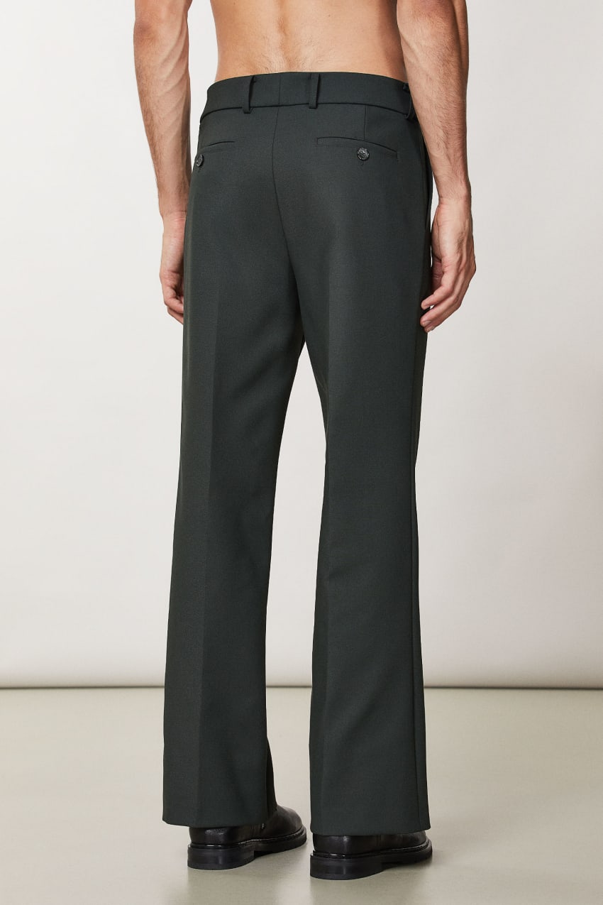 Patrizia Pepe Flare Pants In Technical Fabric Groen | CQK854931