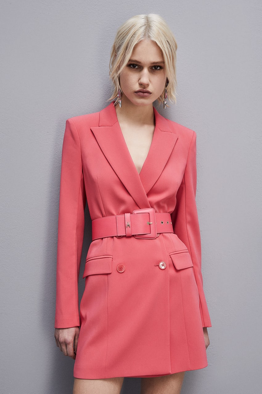 Patrizia Pepe High-waisted Belt With Leather Lining Roze | NXS617458