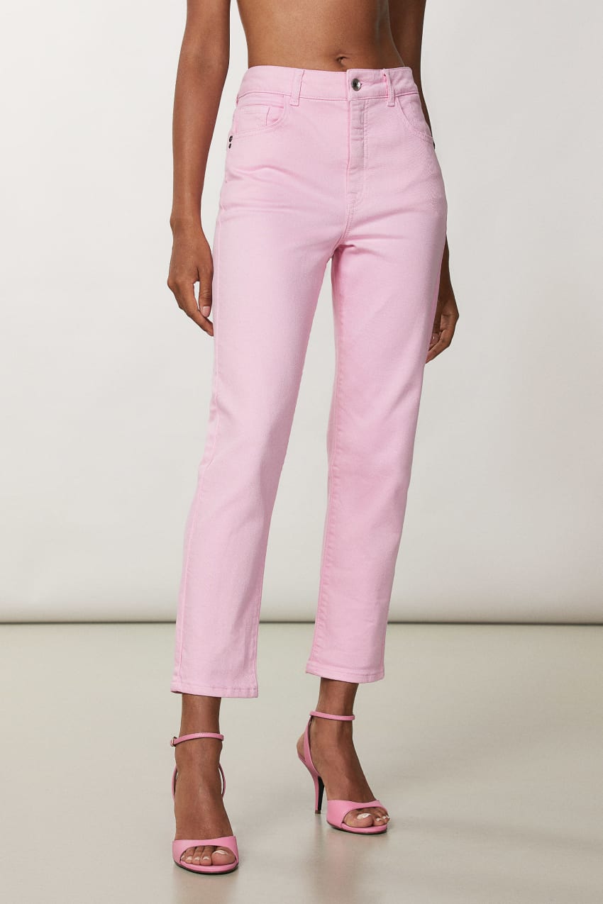 Patrizia Pepe High-waisted Cigarette Pants Roze | OZJ915647