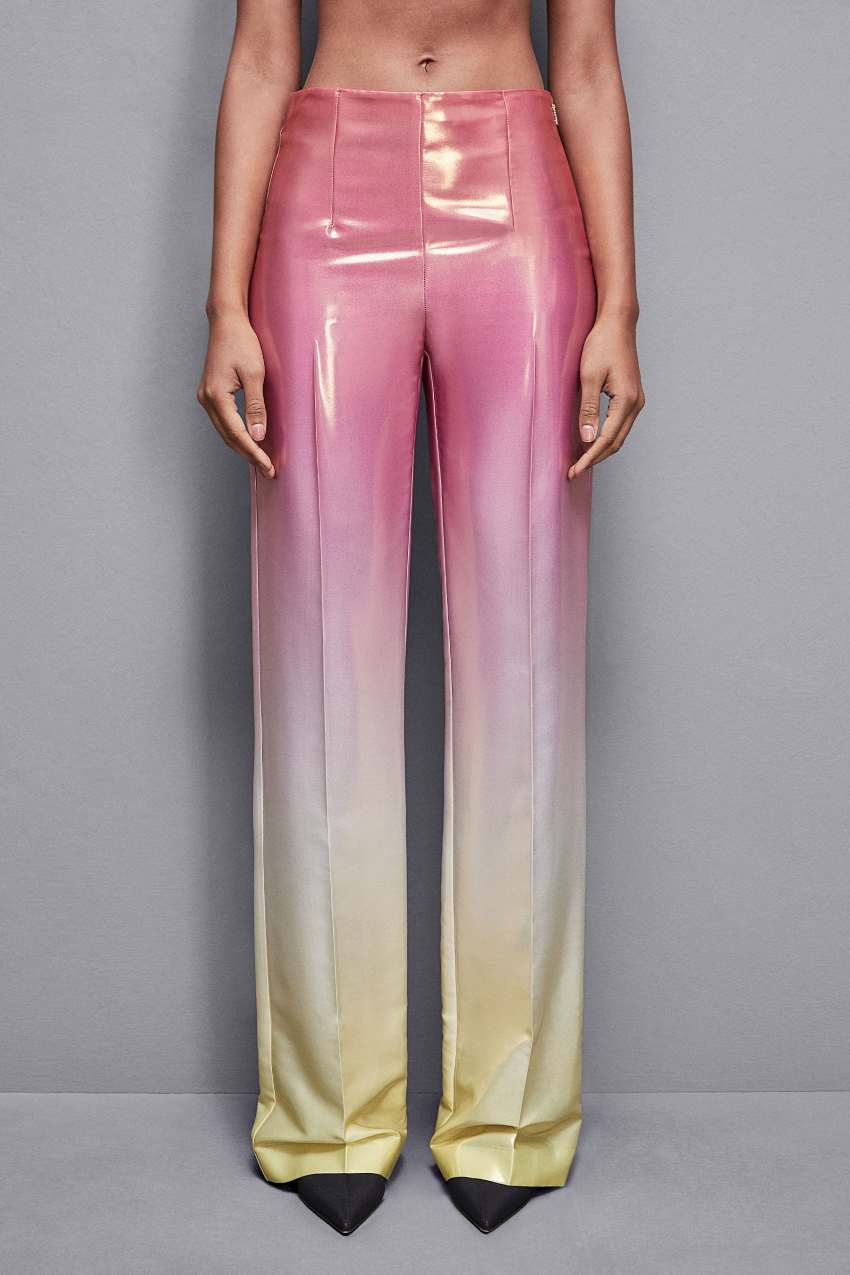 Patrizia Pepe High-waisted Satin Pants Gekleurd | FSQ078491