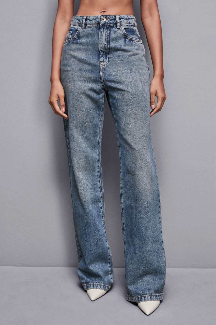 Patrizia Pepe High-waisted Straight Fit Jeans Lichtblauw | EHJ802364