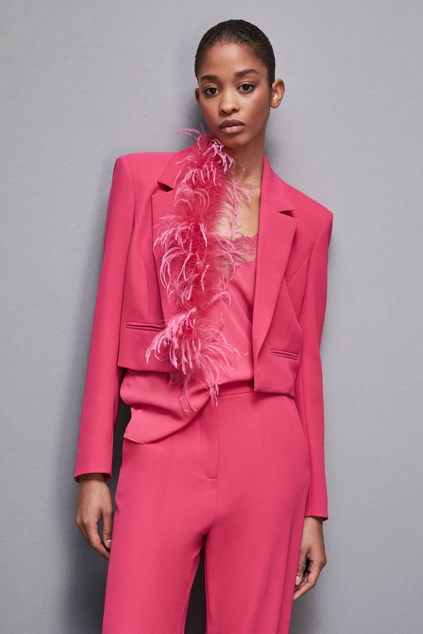 Patrizia Pepe Jacket In Stretch Fabric Roze | UGL065719