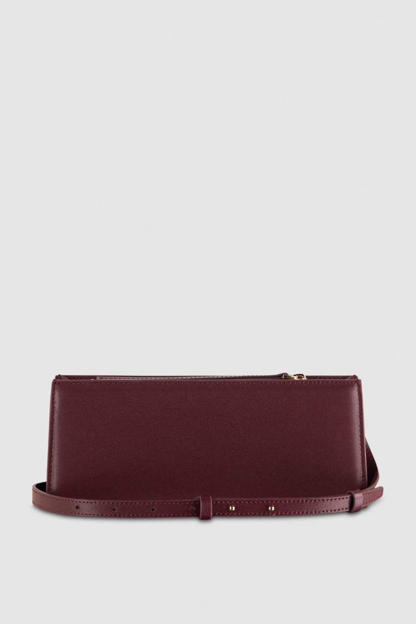 Patrizia Pepe Leather Shoulder Pocket Bag Paars | CUM795328