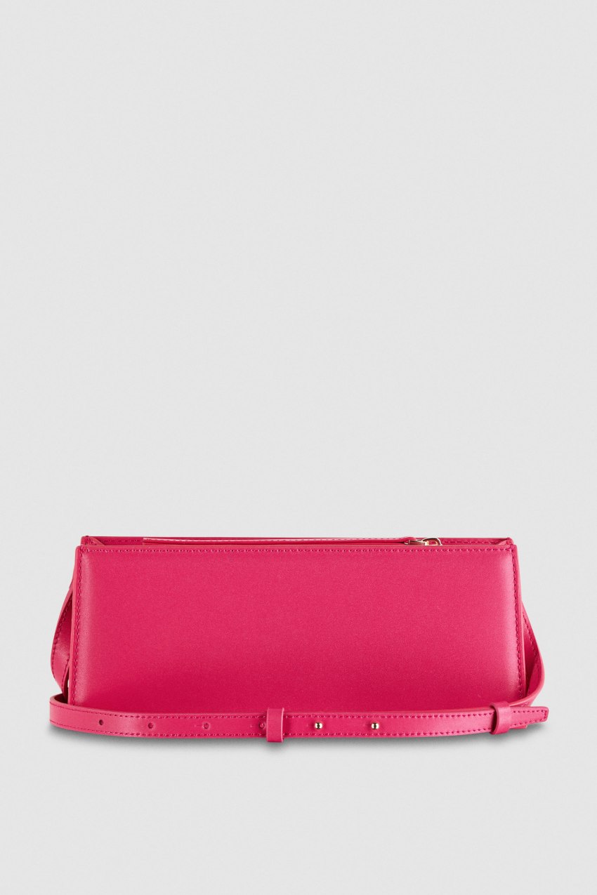 Patrizia Pepe Leather Shoulder Pocket Bag Roze | LQH806935