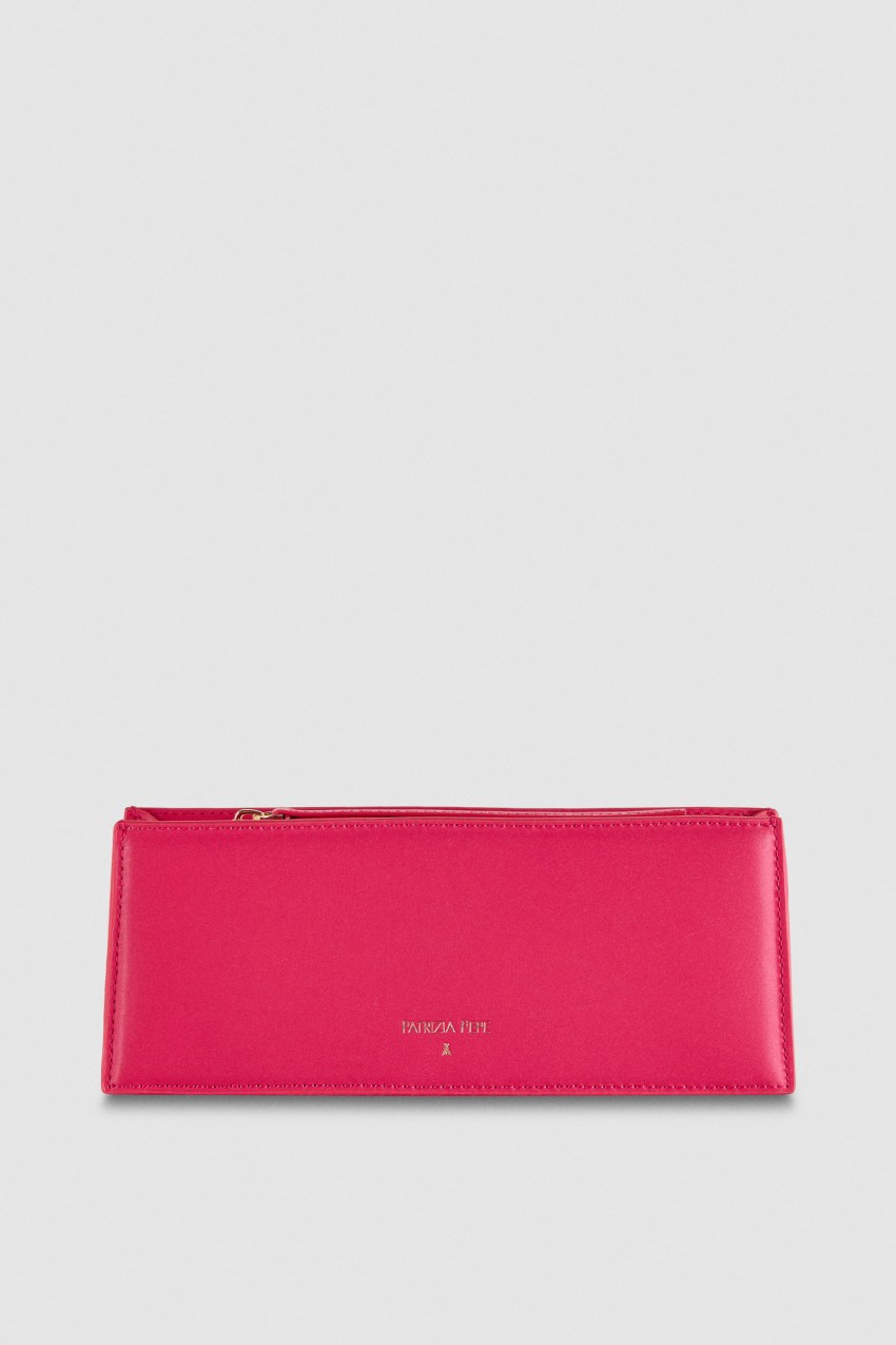 Patrizia Pepe Leather Shoulder Pocket Bag Roze | LQH806935