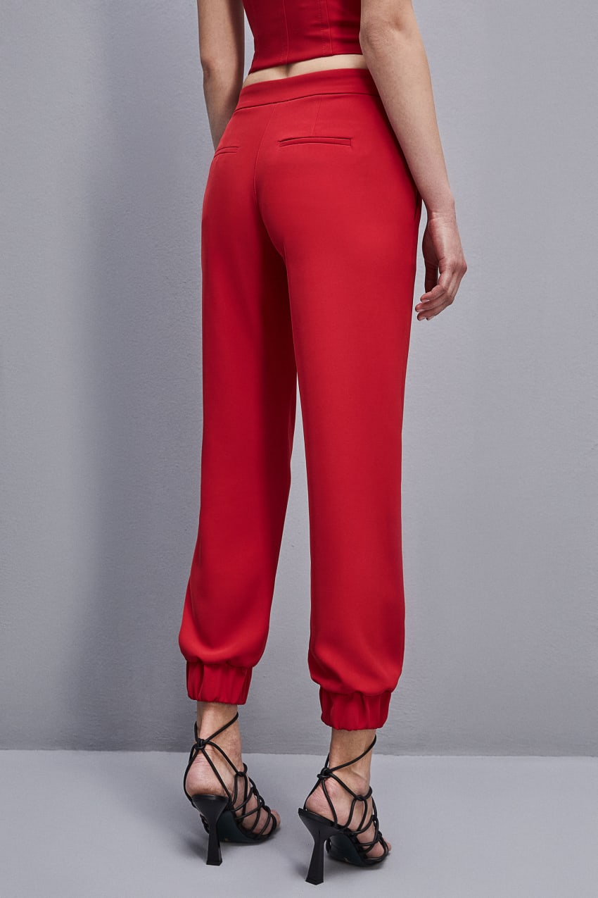 Patrizia Pepe Low-waisted Jogger Pants Rood | UDZ460953