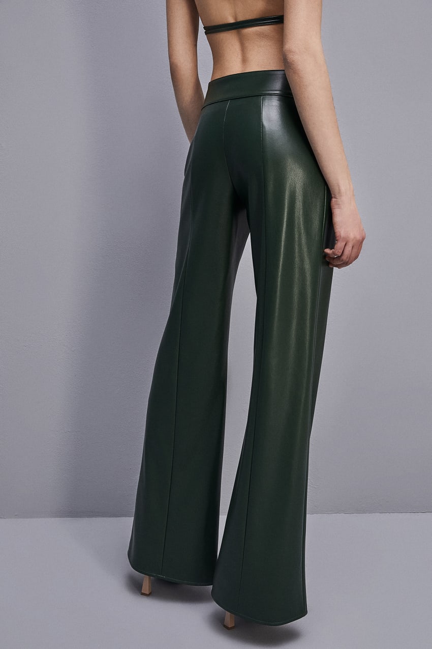 Patrizia Pepe Low-waisted Palazzo Fit Pants Groen | GHI357641