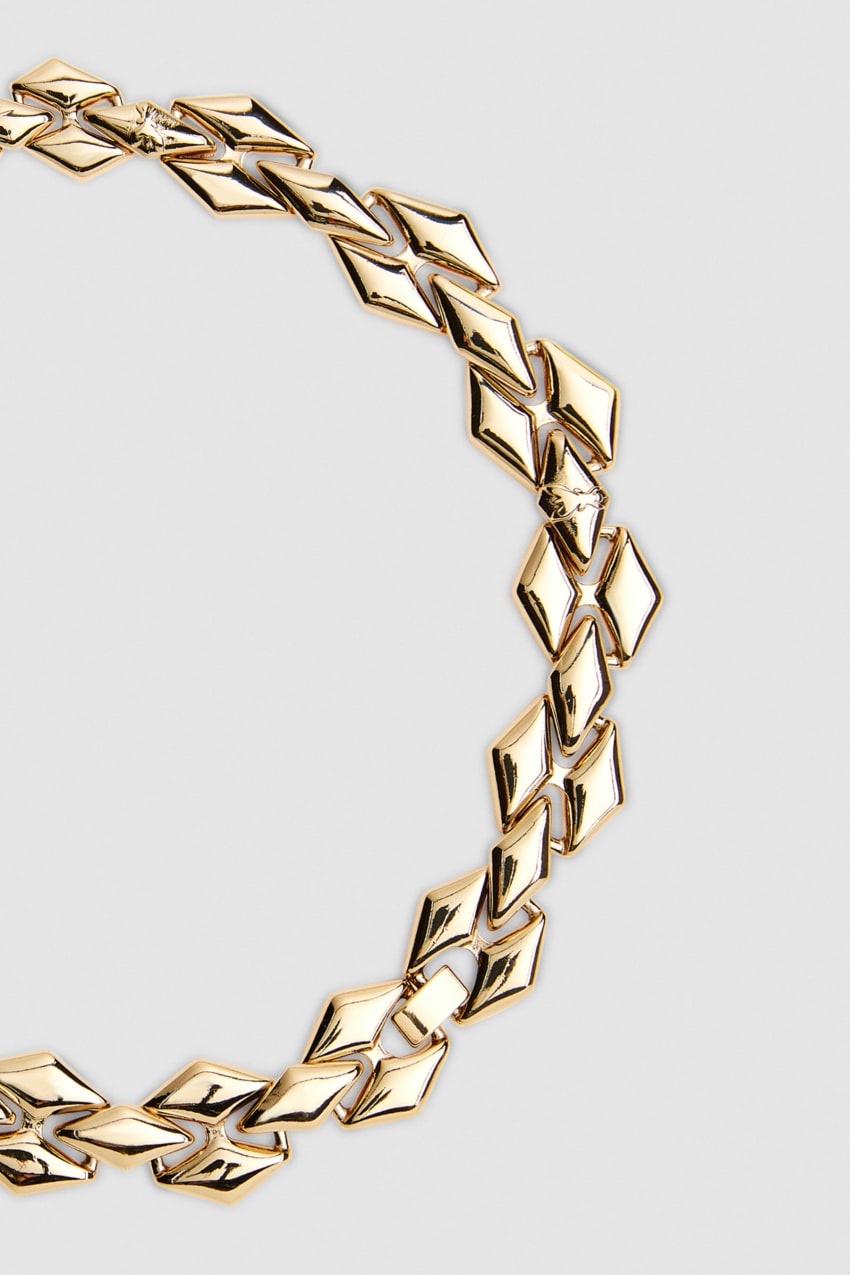 Patrizia Pepe New Chain Brass Necklace Goud | ULB460285