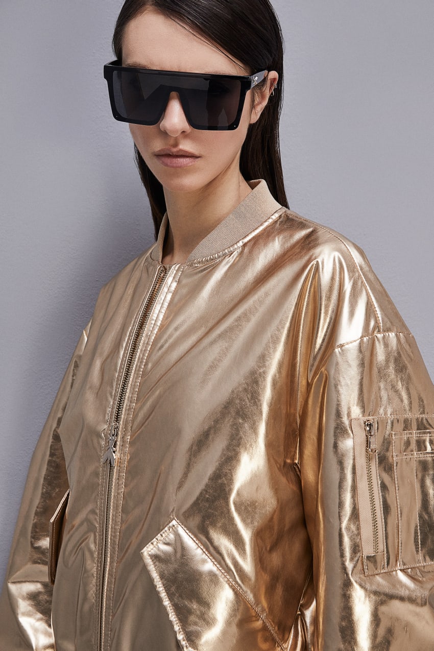 Patrizia Pepe Padded Over Bomber Jacket Goud | AVF173246