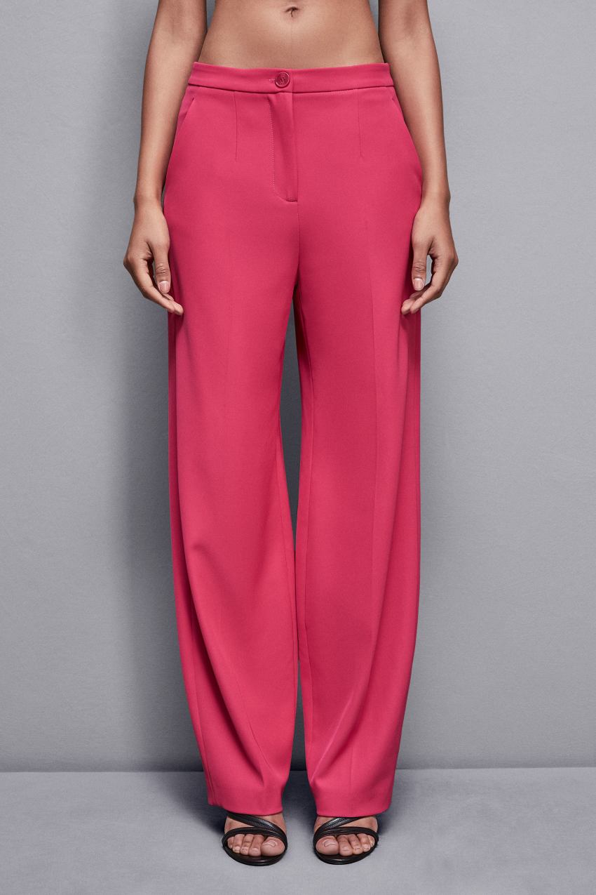 Patrizia Pepe Pleated Pants In Stretch Fabric Roze | FWG512369