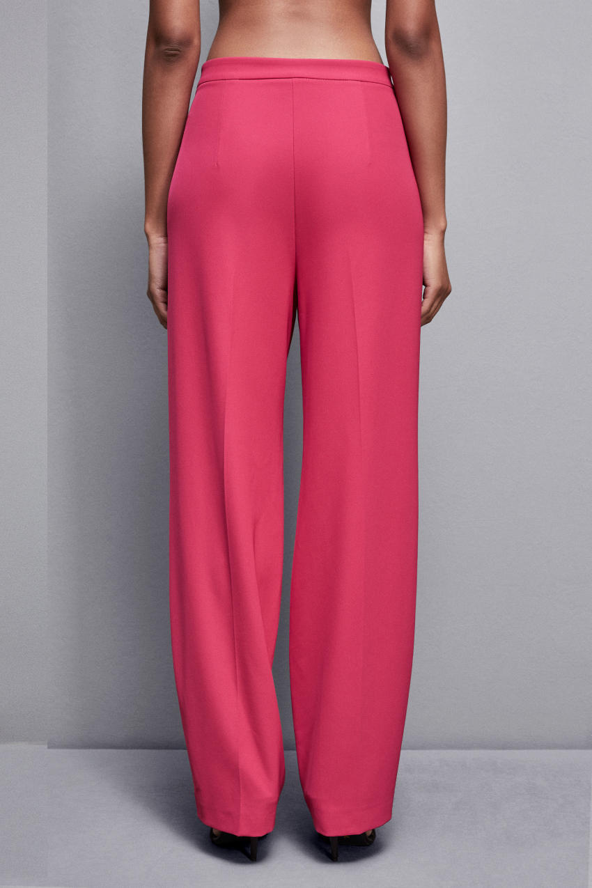 Patrizia Pepe Pleated Pants In Stretch Fabric Roze | FWG512369