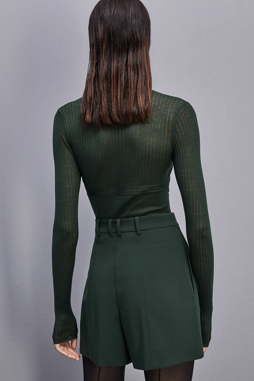 Patrizia Pepe Pure Wool Turtleneck Sweater Groen | VYD541076