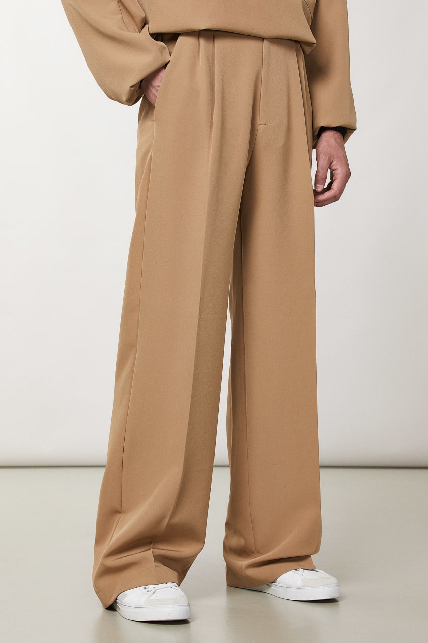 Patrizia Pepe Regular Fit Soft Pants Beige | WMI490365