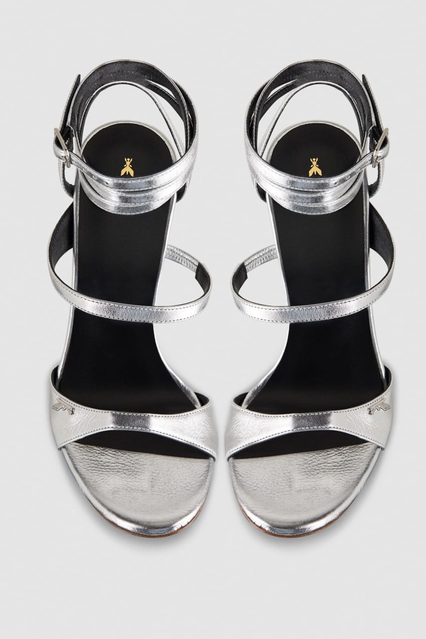 Patrizia Pepe Sandals With Heel And Ankle Strap Zilver | MEX569827