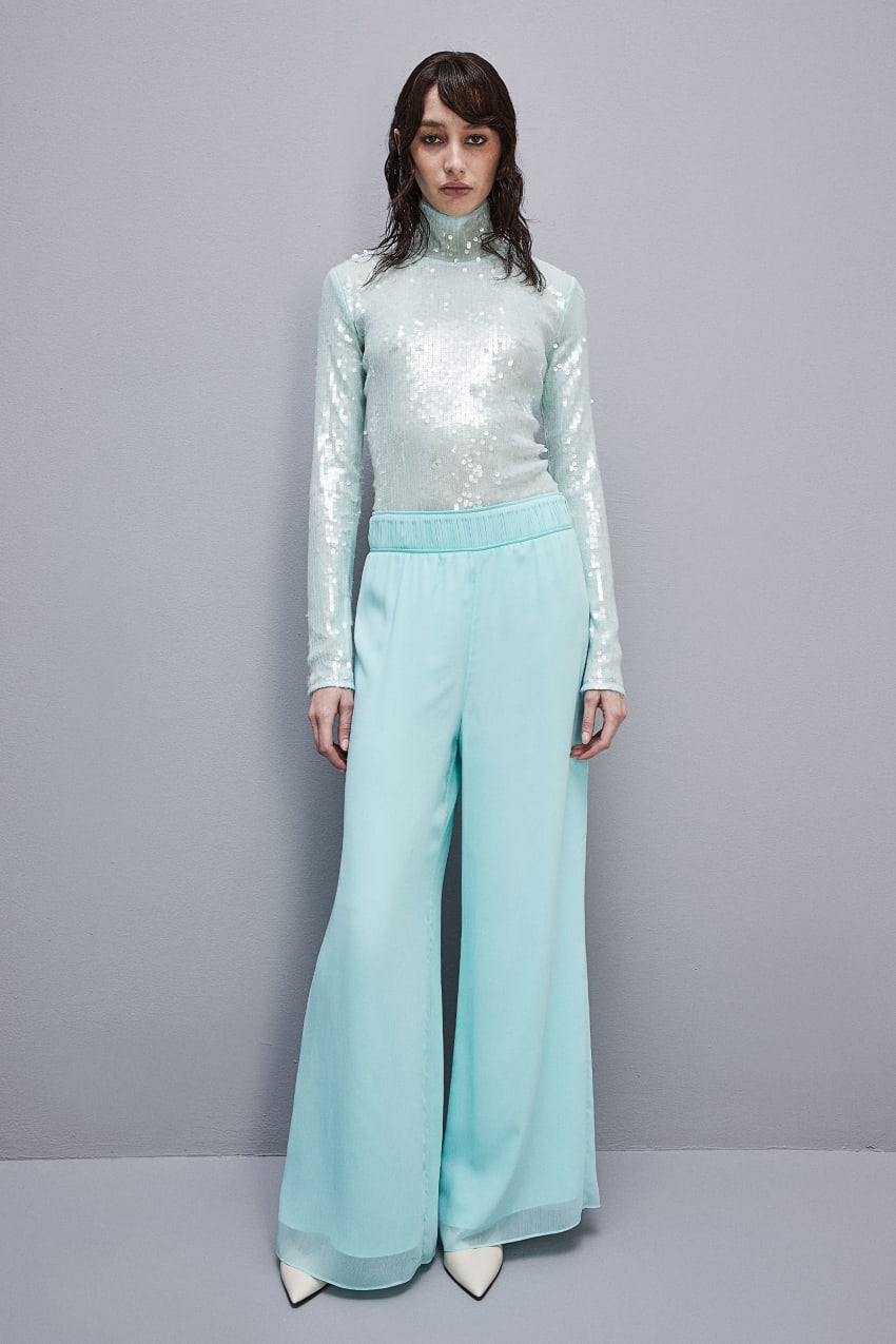 Patrizia Pepe Sequined Body Shirt Groen | DHJ924137