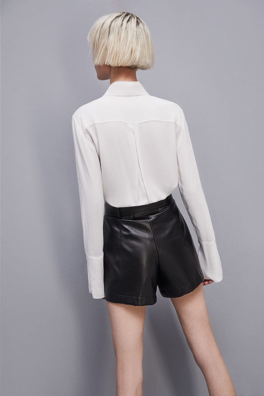 Patrizia Pepe Shirt With High Cuffs Wit | ITG792461