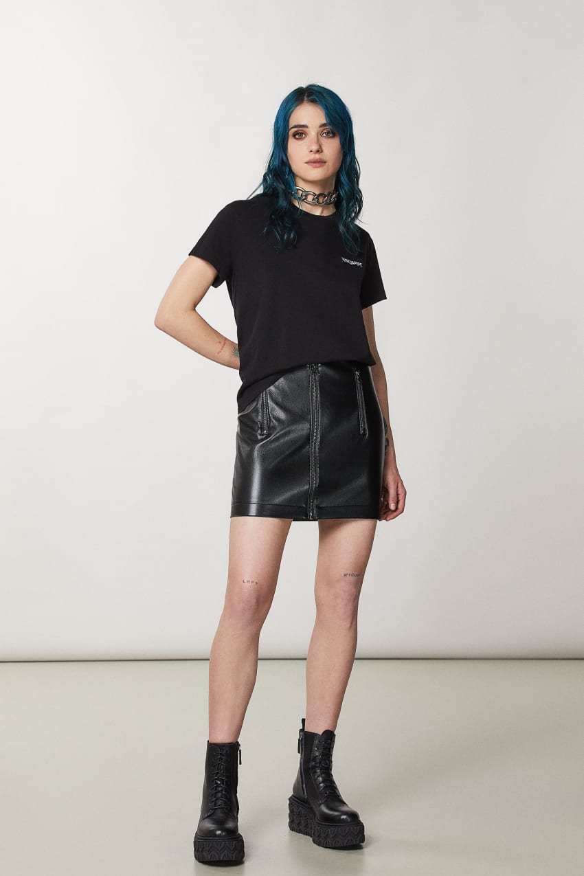 Patrizia Pepe Short Sleeve Jersey T-shirt Zwart | RGS530248