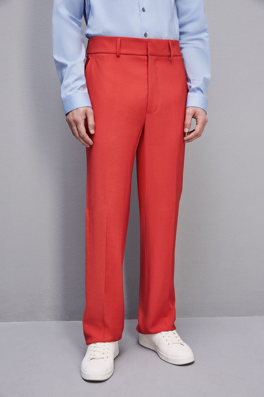 Patrizia Pepe Slim Fit Pants With French Pockets Rood | PLJ834127