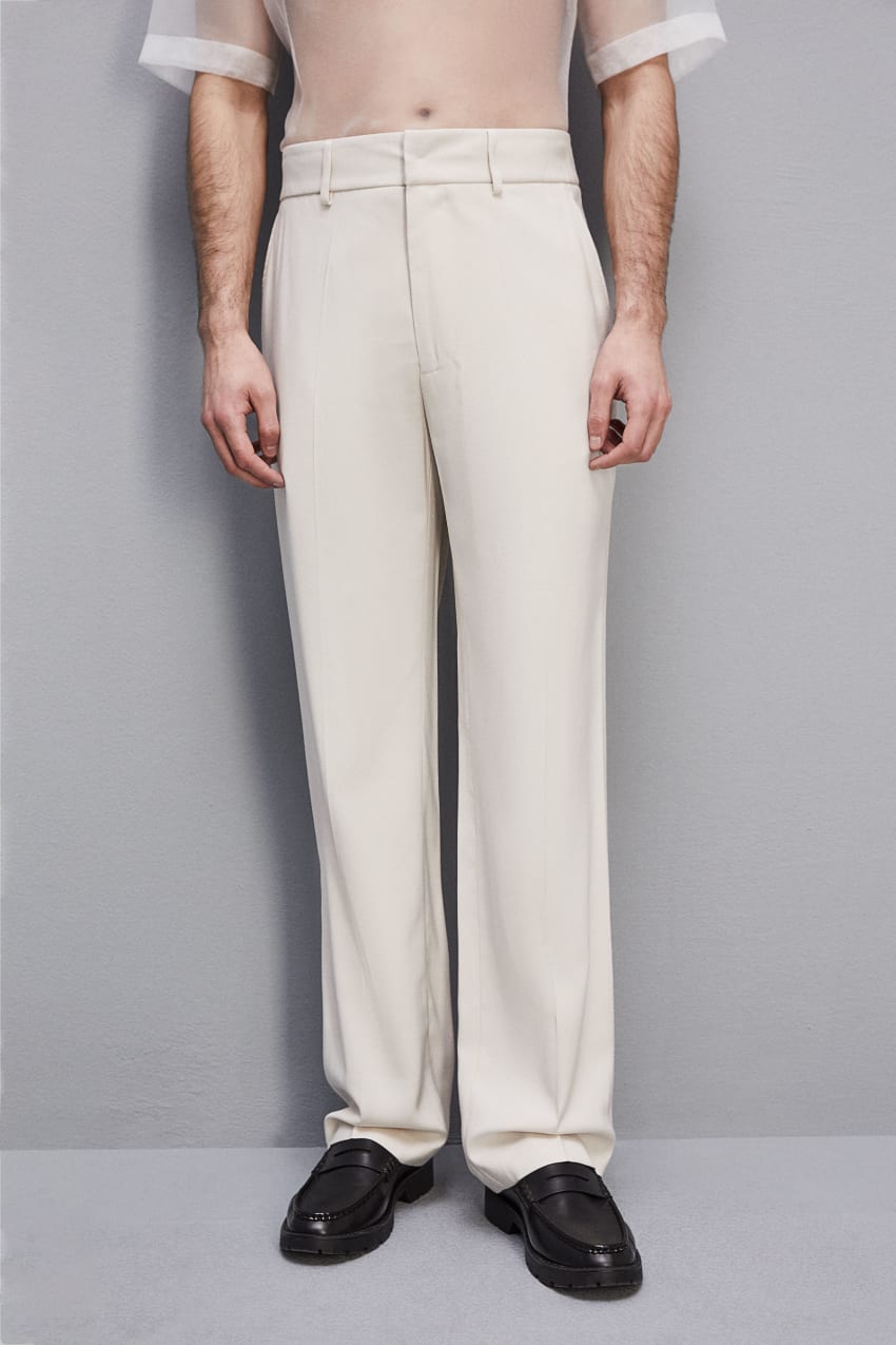 Patrizia Pepe Slim Fit Pants With French Pockets Beige | BQV923574