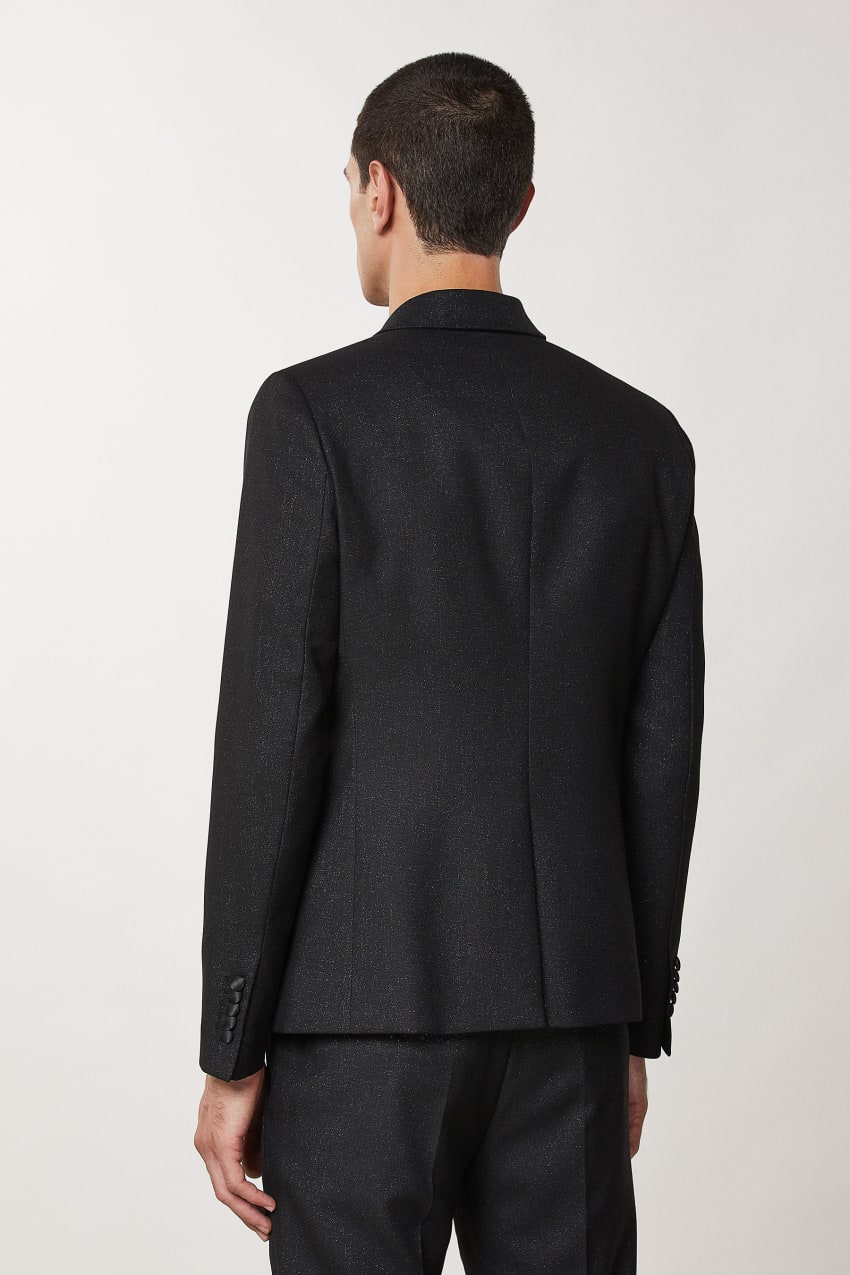 Patrizia Pepe Slim Fit Tuxedo Jacket Zwart | OXV613892