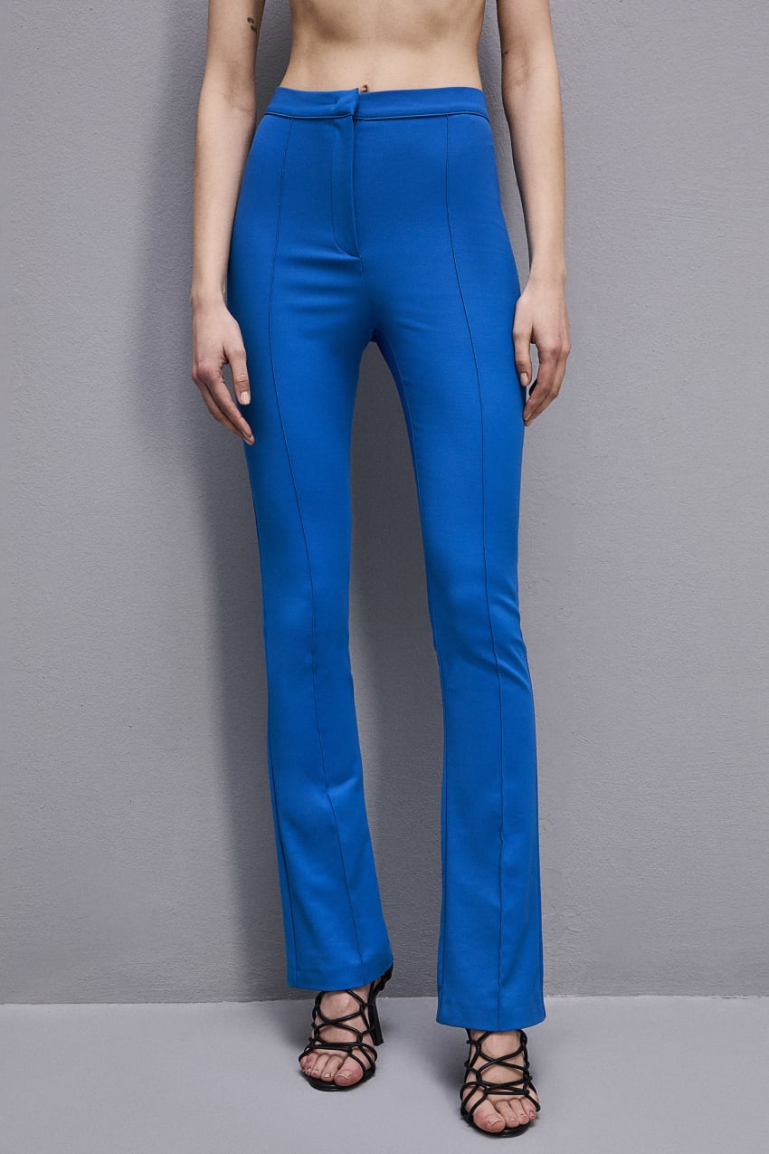 Patrizia Pepe Slim Flare Pants Blauw | KAQ483527