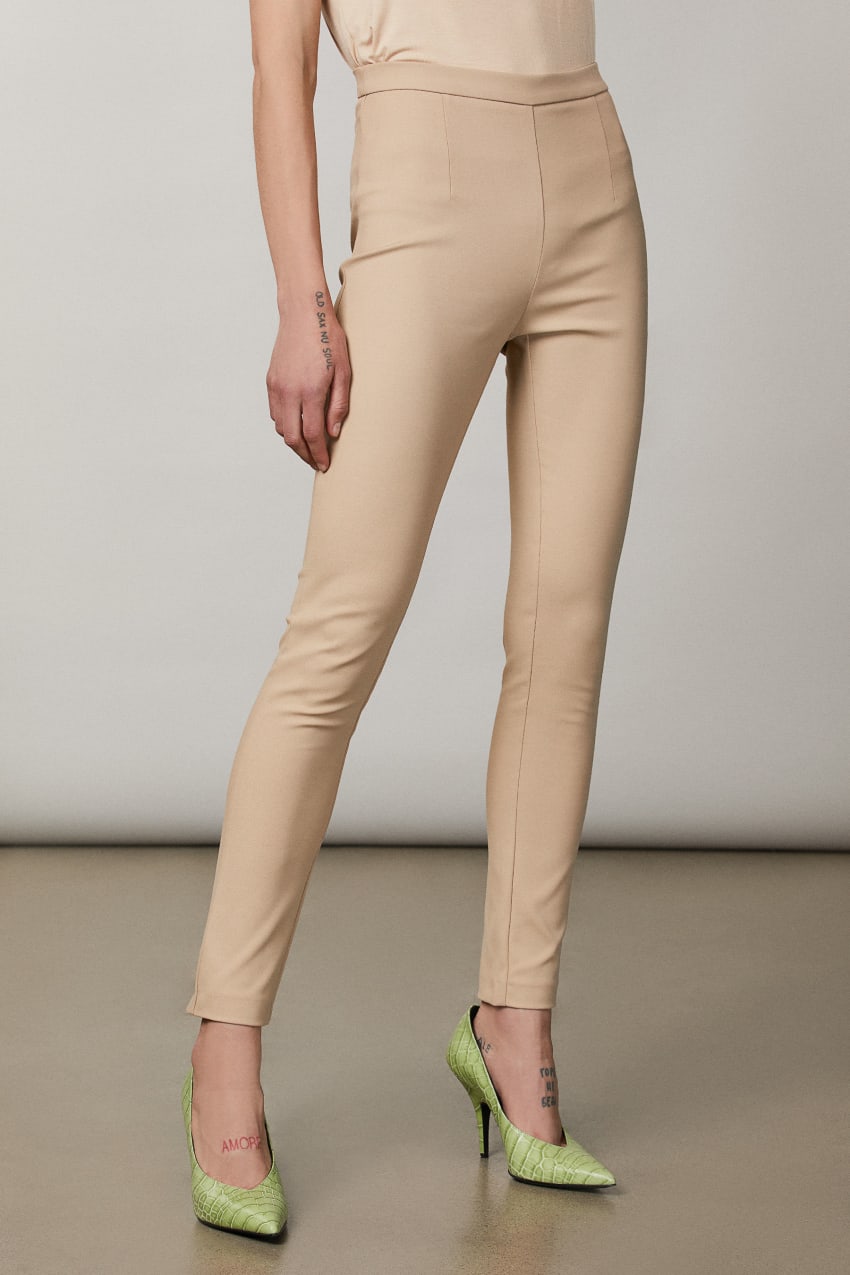 Patrizia Pepe Slim Pants Beige | VXZ580167