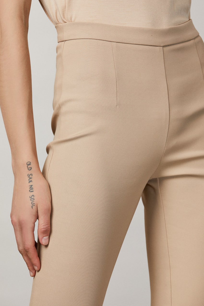 Patrizia Pepe Slim Pants Beige | VXZ580167