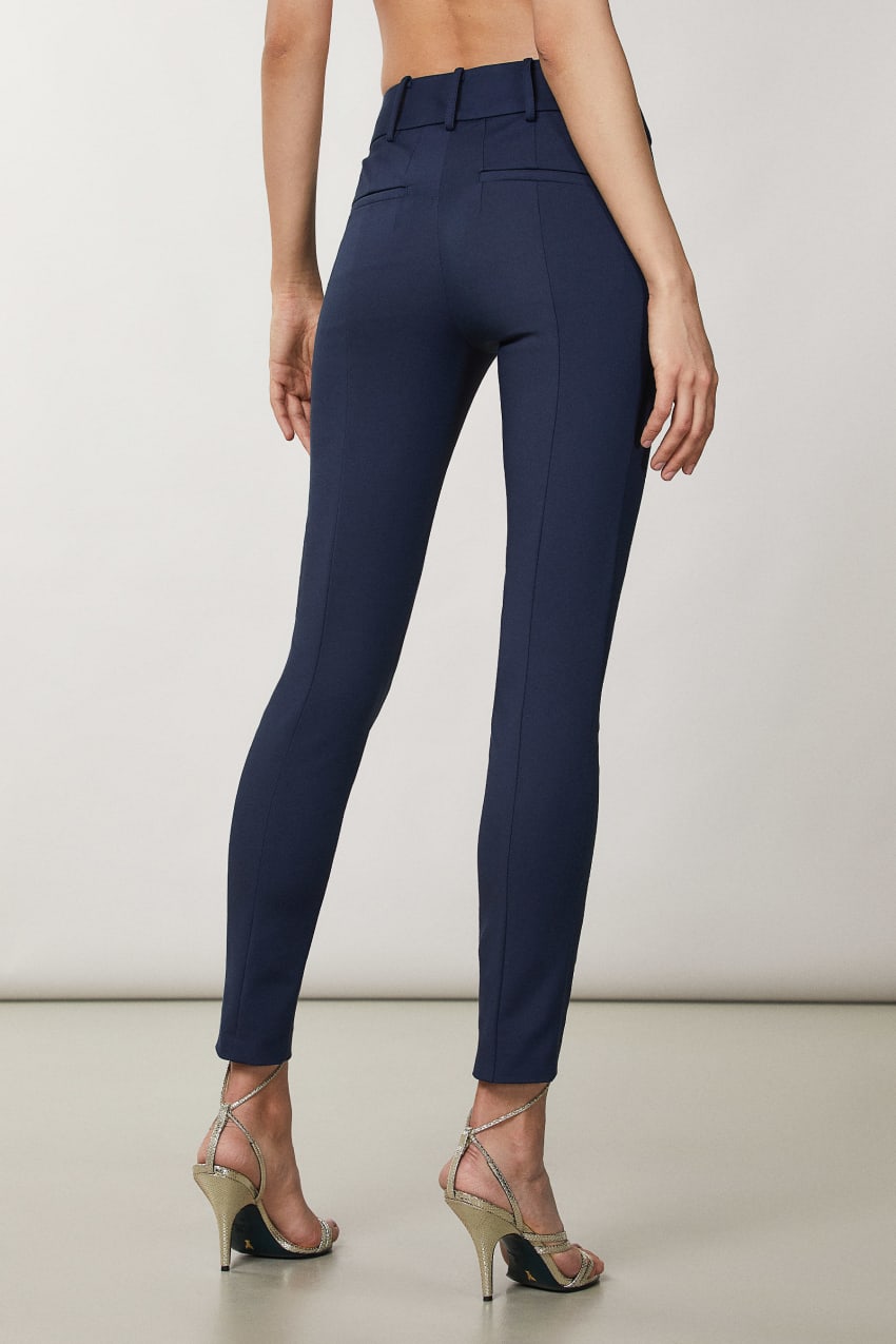 Patrizia Pepe Slim Pants Blauw | SHA894510