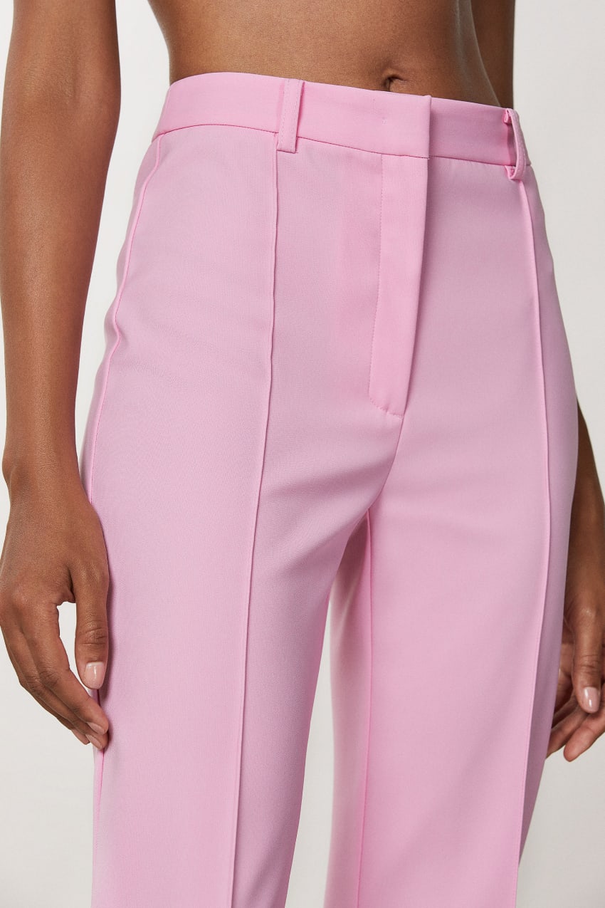 Patrizia Pepe Slim Pants With Side Slit Roze | QYG854371