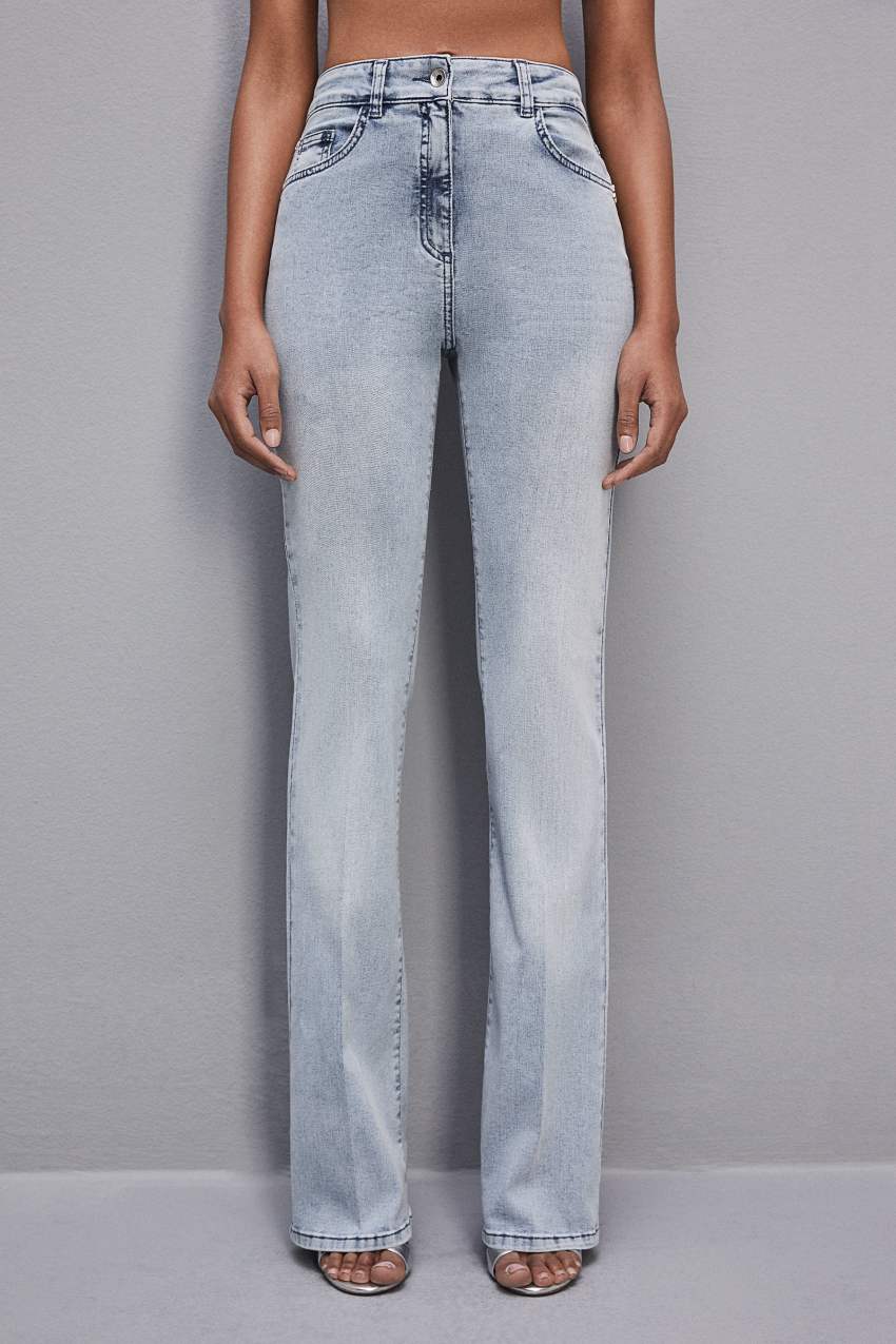 Patrizia Pepe Slim Stretch Denim Jeans Lichtblauw | WQE670289