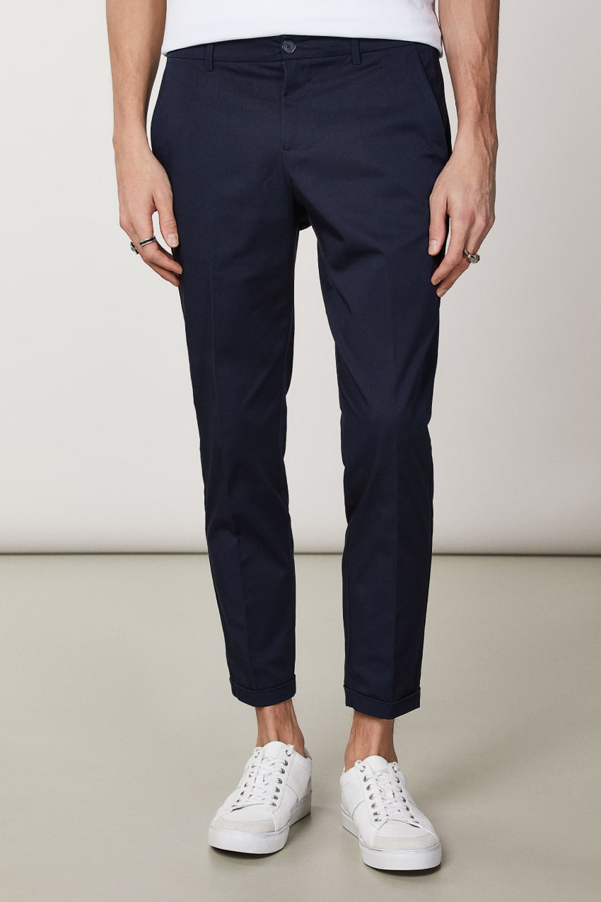 Patrizia Pepe Slim-fit Ankle-grazer Pants Blauw | XQS653421