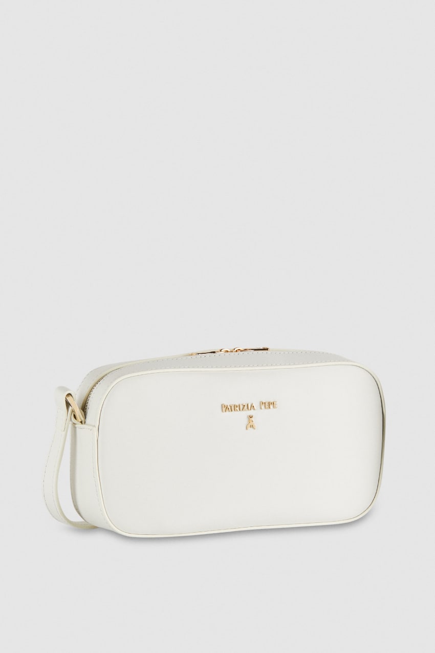 Patrizia Pepe Small Graphic Case Shoulder Bag Wit | UOP603782