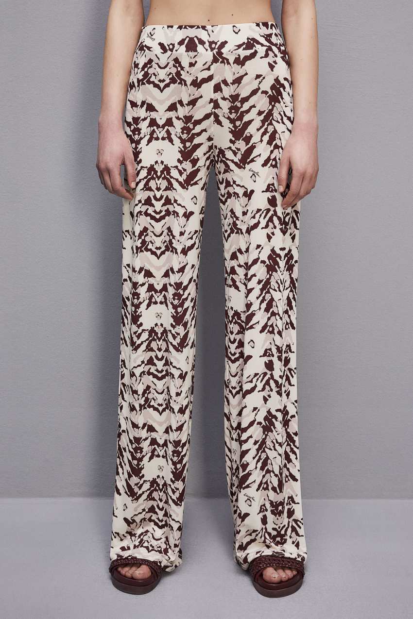 Patrizia Pepe Stretch Jersey Pants With Print Gekleurd | IPF893716