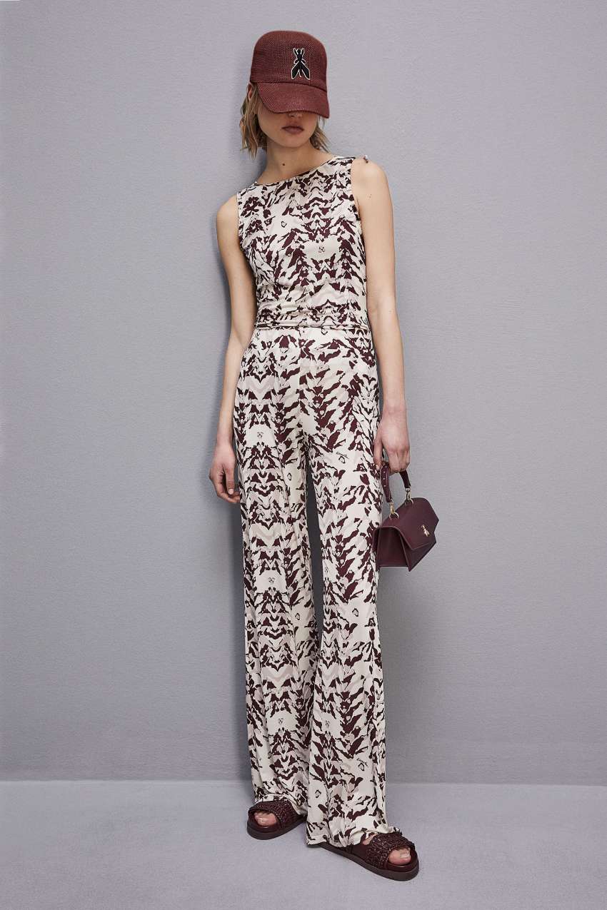 Patrizia Pepe Stretch Jersey Pants With Print Gekleurd | IPF893716